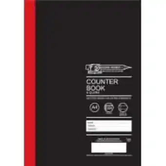 CNA A4 counter book 384  page 4 quire feint & margin offer