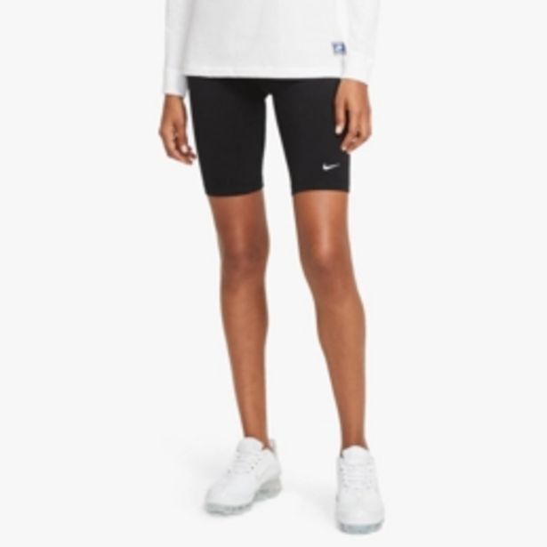 Nike women's nsw black/white cycling shorts offer at Sportscene
