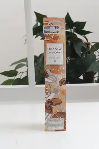 Orange cinnamon scented incense sticks