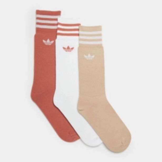 Adidas orignals solid multicolour crew socks offer at Sportscene