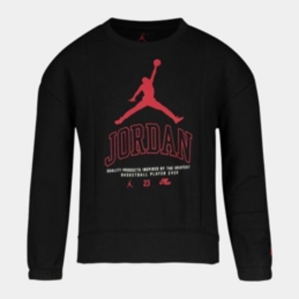 Jordan girls elevated black sweat top offer at Sportscene