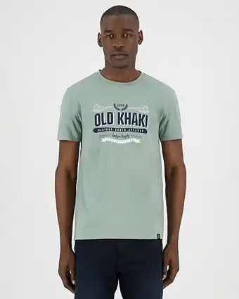 Cape Union Mart Old khaki men's riley standard fit t-shirt offer