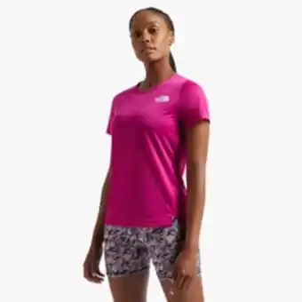 Women's the north face pink sunriser t-shirt