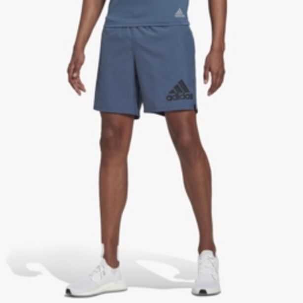 Men's adidas steel blue run it shorts offer at Totalsports
