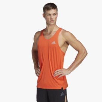 Totalsports Men's adidas own the run orange vest offer
