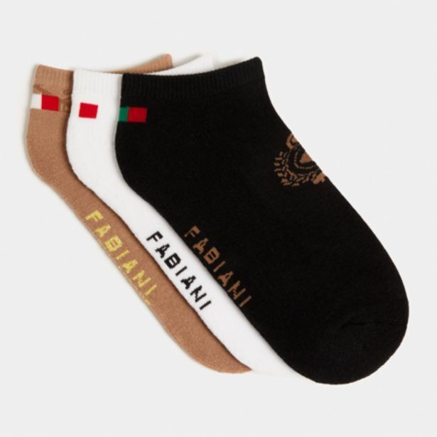 3pack sneaker socks offer at Fabiani