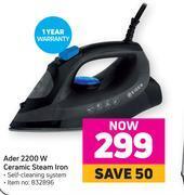 Game Eiger ader 2200w ceramic steam iron offer