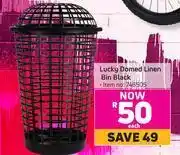 Game Lucky domed linen bin black-each offer