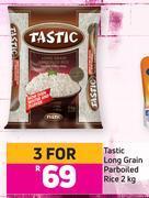 Game Tastic long grain parboiled rice-for 3 x 2kg offer