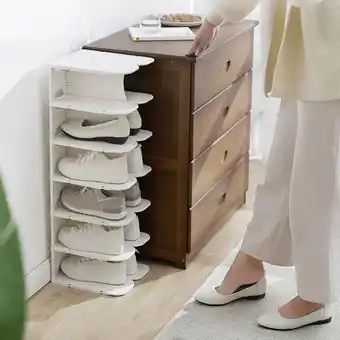 6 layer pillar shoe rack