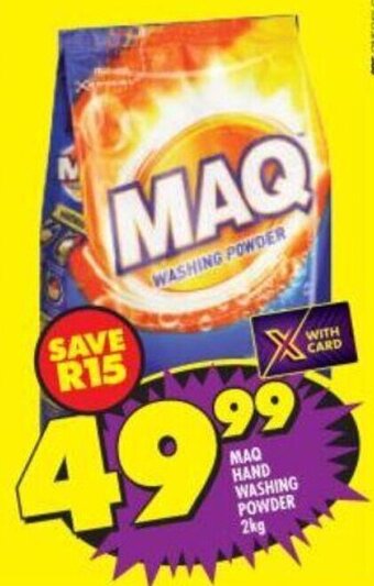 Shoprite MAQ Hand Washing Powder 2kg offer