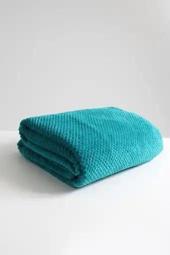 Plush waffle blanket l200xw200cm