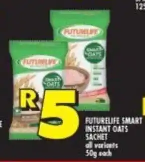 Shoprite Futurelife Smart Instant Oats Sachet all variants 50g offer