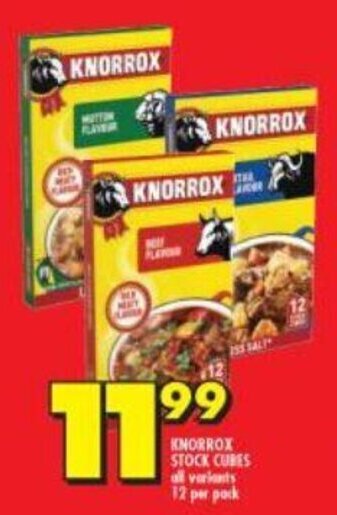 Shoprite Knorrox Stock Cubes all variants 12 per pack offer