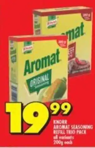 Shoprite Knorr Aromat Seasoning Refill Trio Pack all variants 200g offer