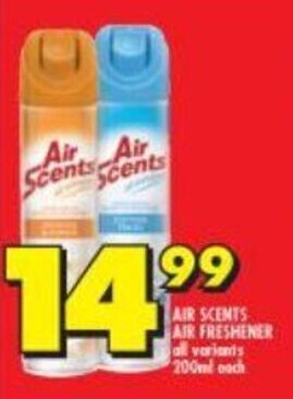 Air Scents Air Freshener all variants 200ml