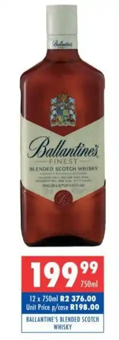 Ultra Liquors Ballantine's Blended Scotch Whisky 750ml offer