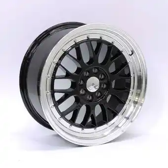 Autostyle 17″ qs 306 4/100 & 4/108 black machine lip alloy wheels offer
