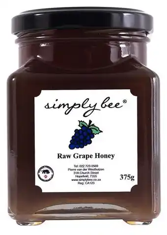 Simply bee raw grape honey