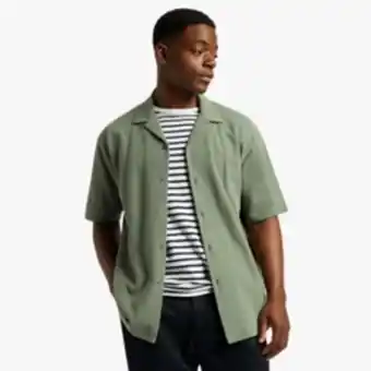 Mkm sage pique revere collar shirt
