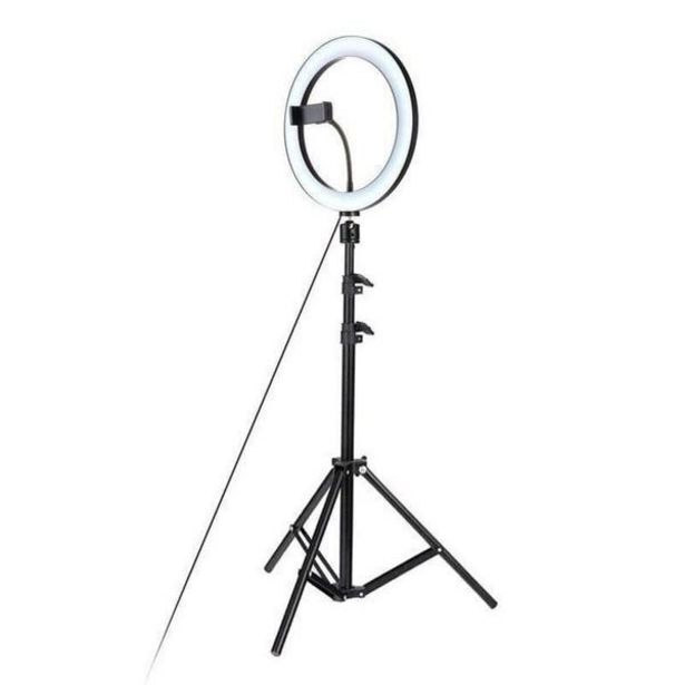 2in1 180° rotatable 3mode led ring light & adjustable tripod stand