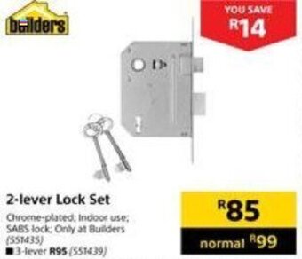 Builders Warehouse Builders 2-Lever Lock Set offer
