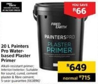Builders Warehouse Fired Earth 20L Painters Pro Plaster Primer offer
