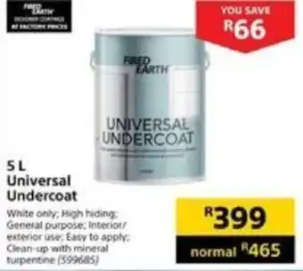 Builders Warehouse Fired Earth 5L Universal Undercoat offer