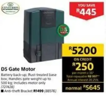 Builders Warehouse DS Gate Motor offer