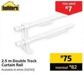 Builders Warehouse Builders 2.5m Double Track Curtain Rail offer