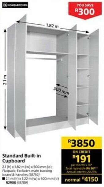Builders Warehouse Standard Built-in Cupboard offer