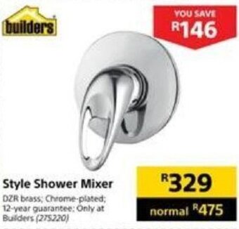 Builders Warehouse Builders Style Shower Mixer offer