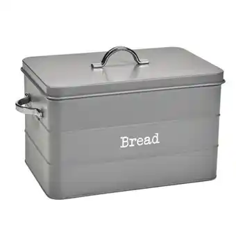 Game No brand bread bin steel grey offer