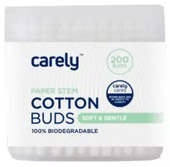 Carely paper stem cotton buds