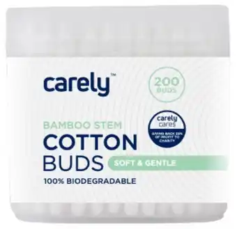 Carely bamboo stem cotton buds