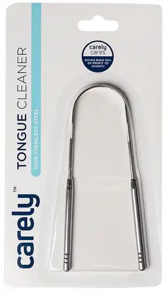 Carely stainless steel tongue cleaner