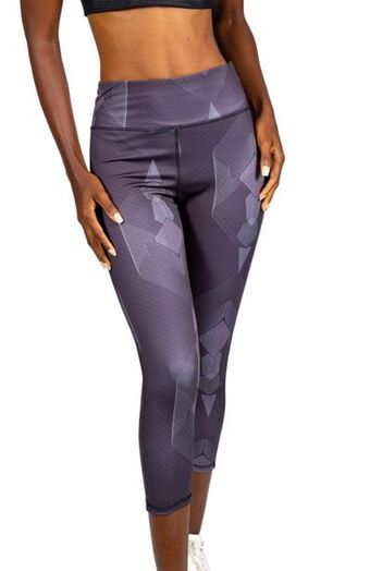 JAM Clothing Ladies printed gym tights - grey offer