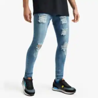 The FIX Men's light wash super skinny jeans offer