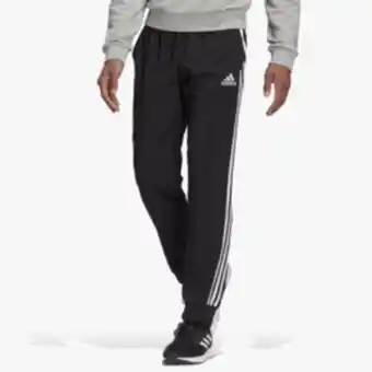Totalsports Men's adidas black 3 striped woven pants offer