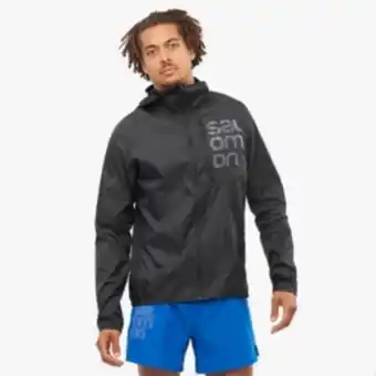 Men's salomon black bonatti cross hoodie