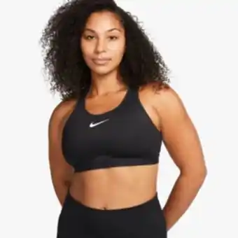 Totalsports Women's nike swoosh high support black bra offer
