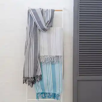 Whitehouse Modern stripe bed cover - blue grey offer