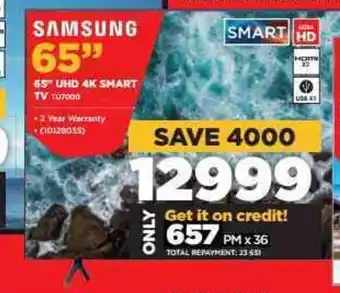 HiFi Corp Samsung - 65" UHD 4k Smart TV - 10128035 offer