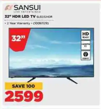 Sansui - 32" HDR LED TV - 10061129