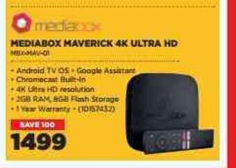 HiFi Corp Mediabox Maverick 4K Ultra HD offer