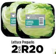 Food Lover's Market Lettuce prepacks-for 2 offer