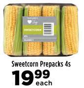 Food Lover's Market Sweetcorn prepacks 4's pack-each offer
