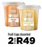 Fruit cups assorted-for 2