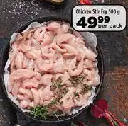 Food Lover's Market Chicken stir fry-500g per pack offer