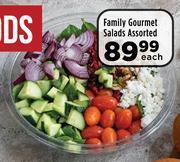 Food Lover's Market Family gourmet salads assorted-each offer